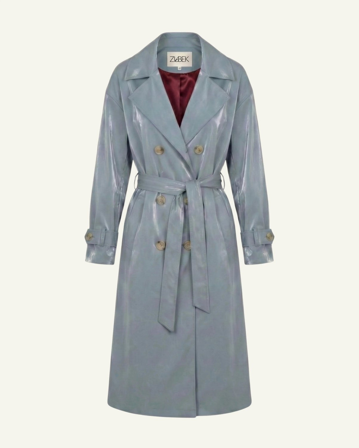 Trench Coat - Light Blue - Mio NEGOZIO 🌹💐ZUBEKZUBEK