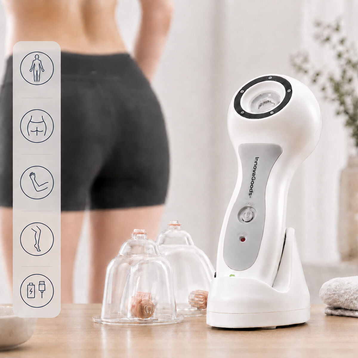 Pro Anti-Cellulite Vacuum Device InnovaGoods-0