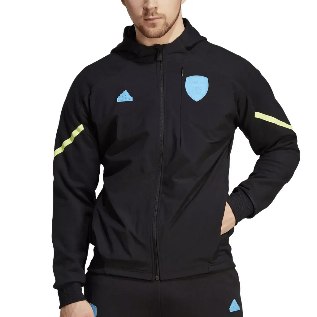 Arsenal FC black pre-match presentation jacket 2023/24 - Adidas