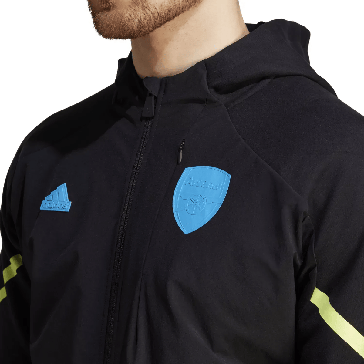 Arsenal FC black pre-match presentation jacket 2023/24 - Adidas