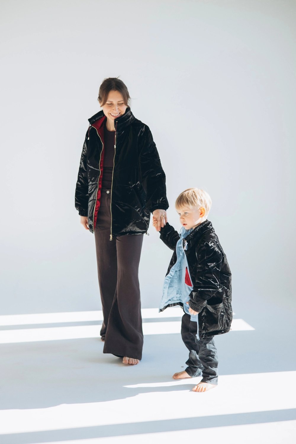 Women's Wool Puff Jacket - Black - Natural, Non-Toxic & Insulated with 100% Wool - Mio NEGOZIO 🌹💐ZUBEKZUBEK