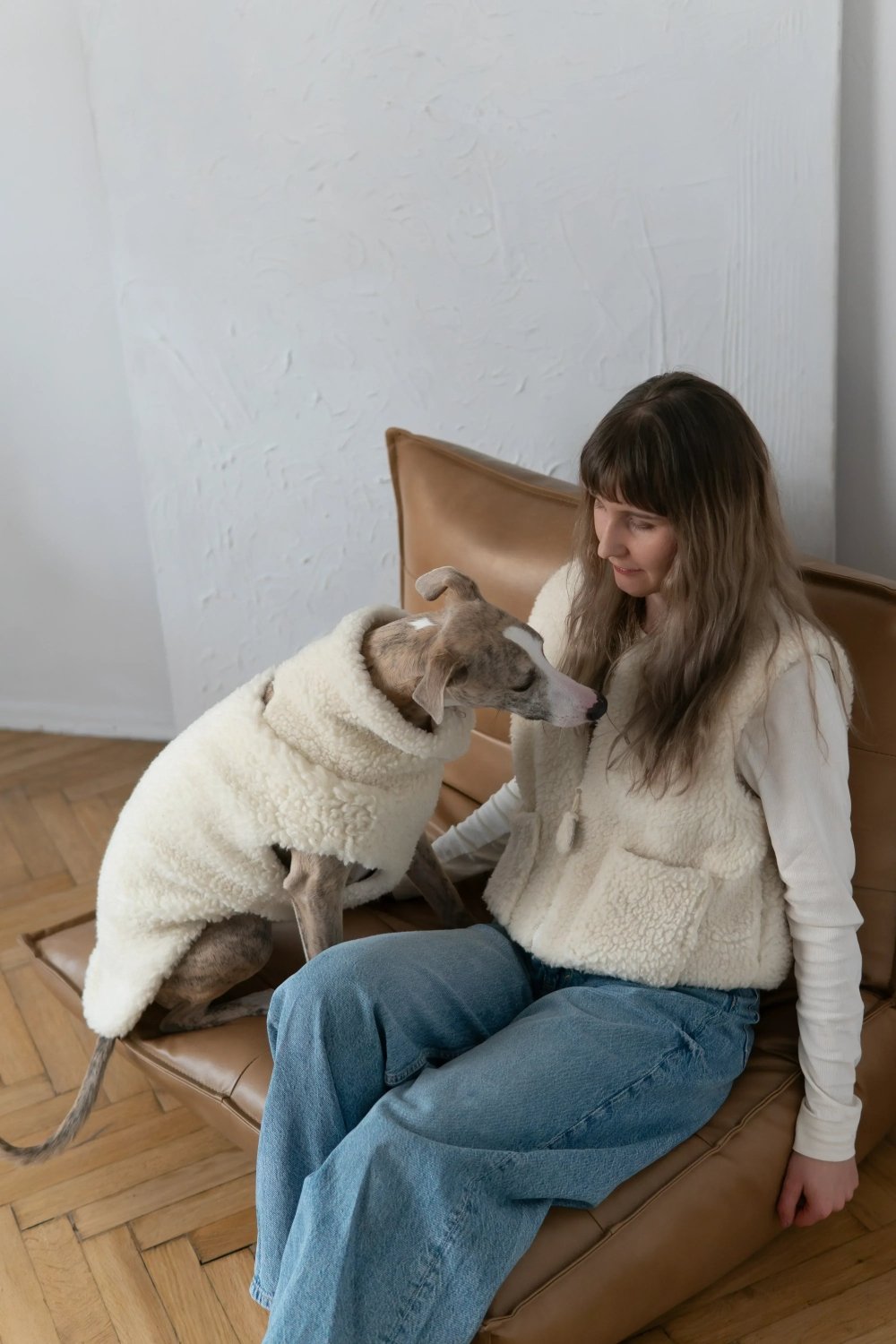 Woolen Dog Vest - Light Grey - Mio NEGOZIO 🌹💐Mellow Pet StoreMellow Pet Store